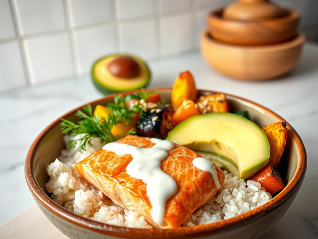 quick salmon bowl recipe